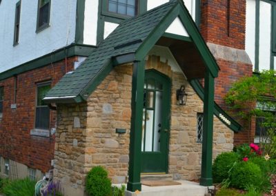 Tudor Style Home – Front Door Overhang Addition (Cincinnati, Ohio)